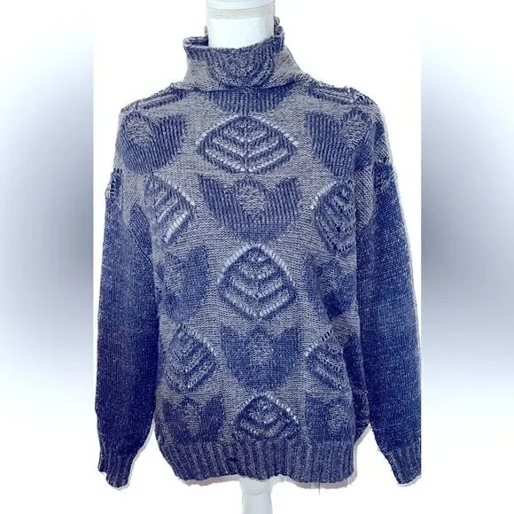 Folk by Hansel from Basel (Anthropologie) mohair blend mock turtle sweater, S. - Picture 1 of 8